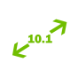 Діагональ 10,1