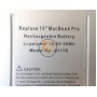 Акумуляторна батарея Apple A1175 MacBook Pro 15 5400mah