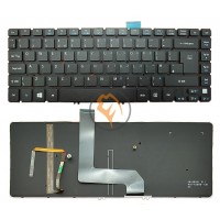 Клавіатура для ноутбука Acer Aspire M5-481T M5-481TG M5-481PT M5-481PTG чорна з підсвіткою RU