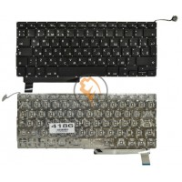 Клавіатура для ноутбука Apple MacBook Pro A1286 вертикальний enter, без підсвічування, чорна RU