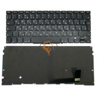Клавіатура для ноутбука Apple MacBook Pro A1398 вертикальний enter, з підсвіткою, чорна RU