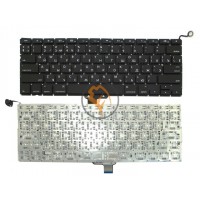Клавіатура для ноутбука Apple MacBook Pro A1278 горизонтальний enter, без підсвічування, чорна RU