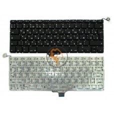 Клавіатура для ноутбука Apple MacBook Pro A1278 вертикальний enter, без підсвічування, чорна RU