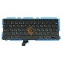 Клавіатура для ноутбука Apple MacBook Pro A1502 13 горизонтальний enter, з підсвіткою, чорна RU