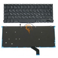 Клавіатура для ноутбука Apple MacBook Pro A1425 вертикальний enter, з підсвіткою, чорна RU