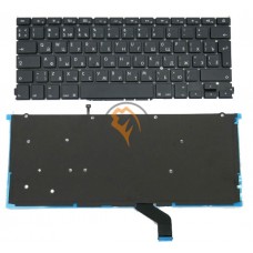 Клавіатура для ноутбука Apple MacBook Pro A1425 вертикальний enter, з підсвіткою, чорна RU