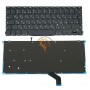 Клавіатура для ноутбука Apple MacBook Pro A1425 вертикальний enter, з підсвіткою, чорна RU