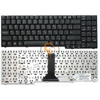 Клавіатура для ноутбука Asus F7KR, F7L, F7Se, F7SR, F7Z горизонтальний enter, без підсвічування, чорна RU