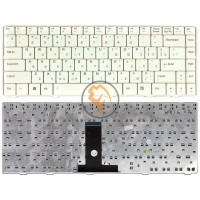 Клавіатура для ноутбука Asus F80, F80C, F80CR, X82, X82C, X82CR горизонтальний enter, без підсвічування, біла RU