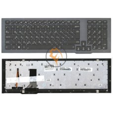 Клавіатура для ноутбука Asus G75V, G75W вертикальний enter, з підсвіткою, чорна RU