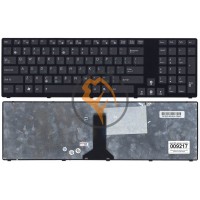 Клавіатура для ноутбука Asus K93 чорна рамка, чорна RU
