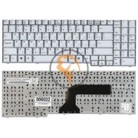 Клавіатура для ноутбука Asus M50 M70 X70 X71 G50 срібляста RU