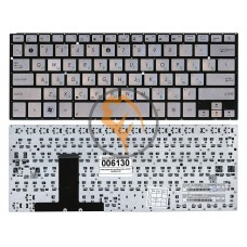 Клавіатура для ноутбука Asus UX31E без рамки, срібляста RU