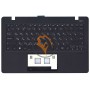 Клавіатура для ноутбука Asus X200 чорна з топ панеллю, чорна RU