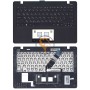 Клавіатура для ноутбука Asus X200 чорна з топ панеллю, чорна RU