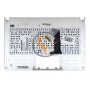 Клавіатура для ноутбука Asus X301A чорна з топ панеллю, біла RU