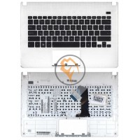 Клавіатура для ноутбука Asus X301A чорна з топ панеллю, біла RU