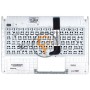 Клавіатура для ноутбука Asus X401U чорна з топ панеллю, біла RU