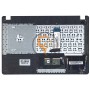 Клавіатура для ноутбука Asus X451 з топ-панеллю без рамки, чорна RU