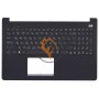 Клавіатура для ноутбука Asus X502 чорна з топ панеллю, чорна RU