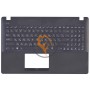 Клавіатура для ноутбука Asus X551 чорна з топ панеллю, чорна RU
