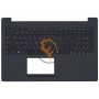 Клавіатура для ноутбука Asus X553 чорна з топ панеллю, чорна RU