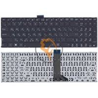 Клавіатура для ноутбука Asus X555L без рамки, чорна RU