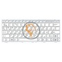 Клавіатура для ноутбука Asus EEE PC 1005HA 1008HA біла рамка, біла RU