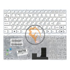 Клавіатура для ноутбука Asus EEE PC 1005HA 1008HA біла рамка, біла RU