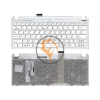 Клавіатура для ноутбука Asus EEE PC 1015 біла рамка, біла RU