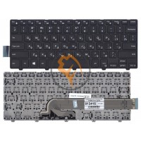 Клавіатура для ноутбука Dell 14-3000 чорна рамка, чорна RU