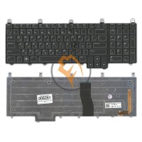 Клавіатура для ноутбука Dell Alienware M17X з підсвіткою, чорна RU