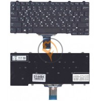 Клавіатура для ноутбука Dell Latitude E5250 без рамки, чорна RU