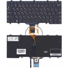 Клавіатура для ноутбука Dell Latitude E5250 з підсвіткою, без рамки, чорна RU