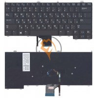 Клавіатура для ноутбука Dell Latitude E7440 E7420 з вказівником Point Stick, з підсвіткою, чорна RU