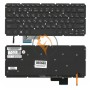 Клавіатура для ноутбука Dell XPS 14R з підсвіткою, без рамки, чорна RU
