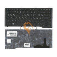 Клавіатура для ноутбука Fujitsu LifeBook LH532 чорна рамка, чорна RU