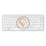 Клавіатура для ноутбука Gateway NV49C біла RU