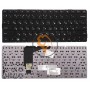 Клавіатура для ноутбука HP Envy 13 без рамки, горизонтальний enter, чорна RU