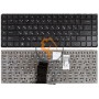 Клавіатура для ноутбука HP Envy 15 без рамки, горизонтальний enter, чорна RU