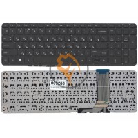 Клавіатура для ноутбука HP Envy 15-J000 без рамки, горизонтальний enter, чорна RU
