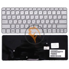 Клавіатура для ноутбука HP Mini 210-2000 срібляста рамка, срібляста RU