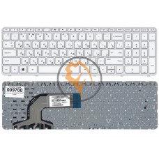 Клавіатура для ноутбука HP Pavilion 15-e біла рамка, біла RU