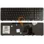 Клавіатура для ноутбука HP Pavilion DV7-4000 чорна рамка, чорна RU