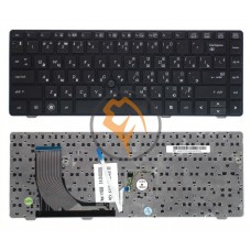 Клавіатура для ноутбука HP Probook 6560B Elitebook 8560P з вказівником Point Stick, срібляста рамка, чорна RU