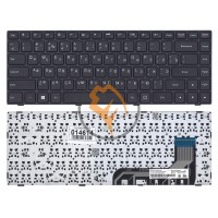 Клавіатура для ноутбука Lenovo IdeaPad 100-14 чорна рамка, чорна RU