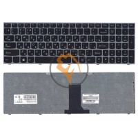 Клавіатура для ноутбука Lenovo IdeaPad B5400 M5400 срібляста рамка, чорна RU