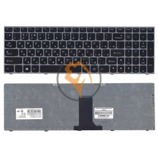 Клавіатура для ноутбука Lenovo IdeaPad B5400 M5400 срібляста рамка, чорна RU