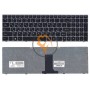 Клавіатура для ноутбука Lenovo IdeaPad B5400 M5400 срібляста рамка, чорна RU