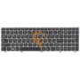 Клавіатура для ноутбука Lenovo IdeaPad B570 сіра рамка, чорна RU